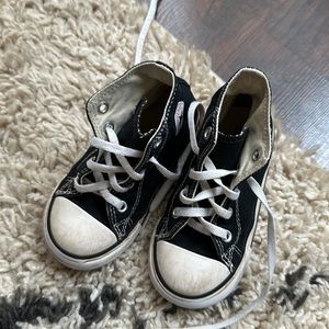 Toddler black high top converse